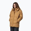 Памучна пухена парка на Patagonia за жени nest brown