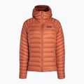 Дамско пухено яке Patagonia Down Sweater Hoody burl red