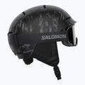 Детска ски каска Salomon Player Combo + очила XV Jr black&tie/black silver