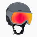 Ски каска Salomon Pioneer LT Visor S2 абанос/червено