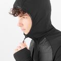 Мъжко хибридно яке Salomon Elixir Hybrid Hoodie Insulated deep black 3