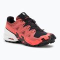 Мъжки обувки за бягане Salomon Spikecross 6 GTX cow hide/black/neon flame