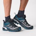 Чорапи Salomon X Ultra Quarter carbon/stargazer/pearl blue 3