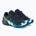 Мъжки обувки за бягане Salomon Speedcross 6 carbon/tahitian tide/white 4