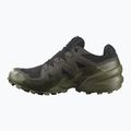 Мъжки маратонки за бягане Salomon Speedcross 6 GTX черно/торф/дълбоко лишейно зелено 3