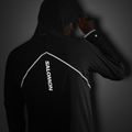 Мъжки потник за бягане Salomon Sense Aero Hybrid Half Zip Hooded deep black 6