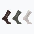 Чорапи Salomon Everyday Crew 3 чифта silver cloud/sedona sage