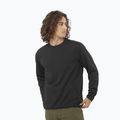 Мъжка туристическа блуза Salomon Motomesh Crewneck дийп блек