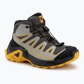 Детски обувки за трекинг Salomon X Ultra Mid GTX castlerock/black/spicy/mustard