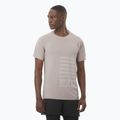 Мъжка тениска за бягане Salomon Sense Aero Tee GFX etherea/white