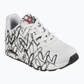 Дамски обувки SKECHERS JGoldcrown Uno Spread The Love white/black/gray 8