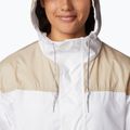 Ветрозащитно яке за жени Columbia Challenger бяло/старинна вкаменелост 9