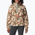 Columbia дамски Helvetia Cropped Half Snap поларен суитшърт chalk floriculture 2014561194 4
