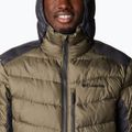 Columbia Labyrinth Loop Hooded stone green/shark мъжко пухено яке 6