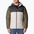 Мъжко пухено яке Columbia Powder Lite с качулка dark stone/shark/stone green 4