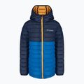 Детско пухено яке Columbia Powder Lite с качулка bright indigo/collegiate navy