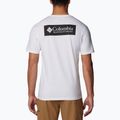 Мъжка тениска за трекинг Columbia North Cascades white/csc box logo 2
