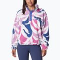 Дамски поларен суитшърт Columbia Helvetia Cropped 1/2 cosmos floristic print/eve/salmon rose