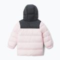Детско подплатено яке Columbia Puffect Hooded satin pink/black 2