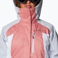 Дамско скиорско яке Columbia Snowy Summit Ins pink agave/white/cirrus grey dobby 5