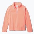 Детски суитшърт от полар Columbia Glacial Fleece hot coral