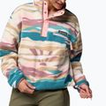 Дамски поларен суитшърт Columbia Helvetia II Printed Cropped Half Snap river blue/rogue walleye 6