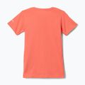 Детска тениска за трекинг Columbia Mission Lake Graphic hot coral/foxy swirl 2