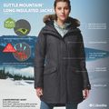 Дамско ватирано дълго яке Columbia Suttle Mountain Long Insulated black 11