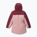 Детско скиорско яке Columbia Hikebound II long insulated eraser pink/rich wine 2