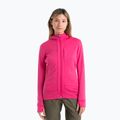 Icebreaker дамско яке за трекинг Quantum III Zip Hood tempo/electron pink/cb