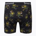 Мъжки термоактивни боксерки Smartwool Merino Print Boxer Brief Boxed черен-жълт 15151 2