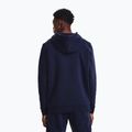 Мъжки суитшърт Under Armour Essential Fleece FZ Hood midnight navy/white 3