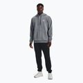 Мъжки суитшърт Under Armour Essential Fleece Hoodie pitch gray medium heather/white 2