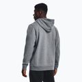 Мъжки суитшърт Under Armour Essential Fleece Hoodie pitch gray medium heather/white 3