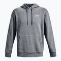 Мъжки суитшърт Under Armour Essential Fleece Hoodie pitch gray medium heather/white 5