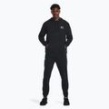 Мъжки суитшърт Under Armour Essential Fleece Hoodie black/white 2