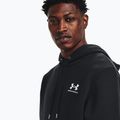 Мъжки суитшърт Under Armour Essential Fleece Hoodie black/white 4
