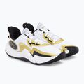 Under Armour Spawn 5 баскетболни обувки бели 3026285 4