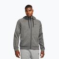 Мъжки суитшърт за тренировка Nike Therma Fit Full-Zip charcoal heathr/dark smoke grey/black