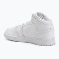 Обувки  Jordan 1 Mid white/white/white 3