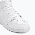 Детски обувки Nike Jordan 1 Mid white/white/white 7