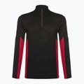 Мъжка термоактивна блуза Smartwool Merino Sport 1/4 Zip black/rythmic red