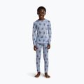 Детски термоактивен суитшърт Icebreaker Merino 200 Oasis Crewe Bear Tour Zinc Blue/Aop 9