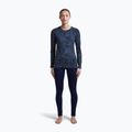 Дамска блуза с дълъг ръкав icebreaker Merino 200 Oasis Crewe Moss Bloom navy/dawn/aop 2
