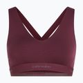 Термоактивен сутиен icebreaker Merino 125 Cool-Lite Sprite Racerback dark berry