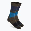 Smartwool Everyday Blocked Stripe Crew зелено-сини чорапи за трекинг SW001940D11