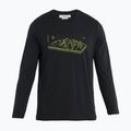 Мъжки термален суитшърт Icebreaker Merino 150 Tech Lite II Tee Alps 3D black 5