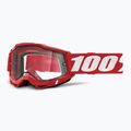Очила за колоездене 100% Accuri 2 Enduro MTB neon/red/clear 5