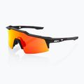 100% слънчеви очила Speedcraft SL soft tact black/hiper red multilayer mirror