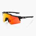 Слънчеви очила 100% Speedcraft XS soft tact black/hiper red multilayer mirror